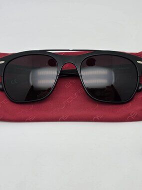 Suncloud Tabor Black Frame Polarized Grey/Green Lens Aviator Sunglasses w/ Case
